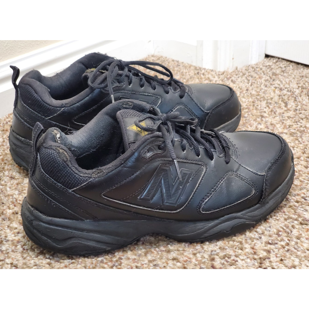 New Balance 626 Industrial Work Shoes Mens 8.5 Black Slip Resistant Leather Walk - Picture 4 of 10